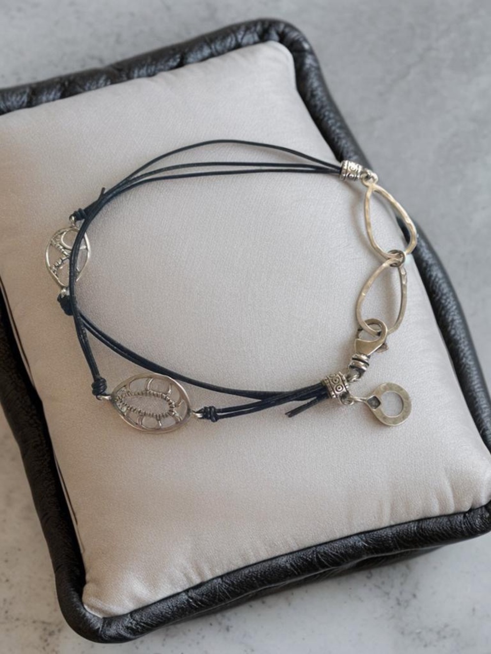 Silpada Boho Charm Black Cord Bracelet
B2476 fits up to 8.5 inches - Picture 2 of 7